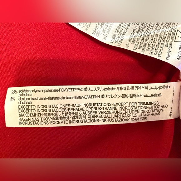 Zara short-sleeve raspberry dress; stretchy fabric. - Picture 7 of 7